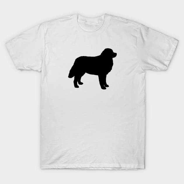 Bernese Mountain Dog Silhouette T-Shirt by Coffee Squirrel